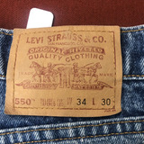 Pantalon Levis 550 Azul Nuevo Made In Usa Talla 32-30 1990