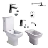 Combo Baño Ferrum Trento Griferia Fv Puelo Bajo