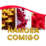 Kit Romântico - Namora Comigo 800 Pétalas 30 Velas 12 Balões