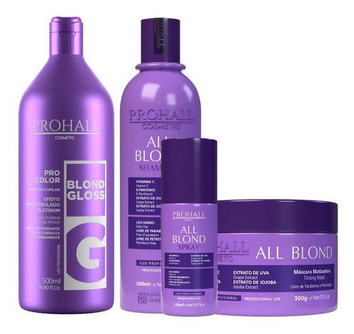 Matizador Blond Gloss Loiro Perolado E Kit All Blond Prohall