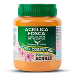 Tinta Acrílica Fosca Artesanato Acrilex 250ml Ótima Cobertur Cor Amarelo Ocre