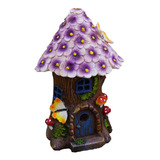 Garden Ornament, Solar Powered Fairy House 2024