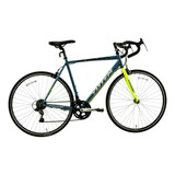 Bicicleta De Ruta Totem Volture Talla 700*56 Verde Musgo Color Gris/amarillo Tamaño Del Cuadro M