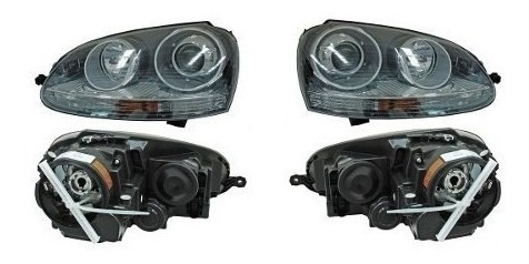 Par Juego Faros Vw Bora Gli / Gti 2007 - 2009 P/xenon Tyo