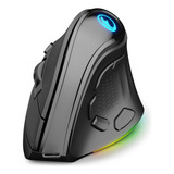 Ratón Vertical Ifyoo Negro, Rgb, Usb, 6 Botones, 4000dpi