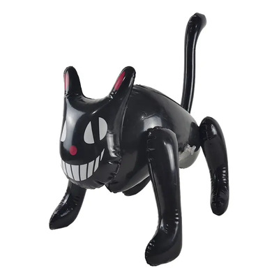 Decoración Inflable De Gatos Negros Para Halloween, Pvc