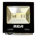 Reflector Led Rgb 100w Rca Control Remoto-2 Años De Color De La Carcasa Negro 110v/220v