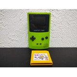Game Boy Color Kiwi Verde + Juego Original Con Detalle Gbc