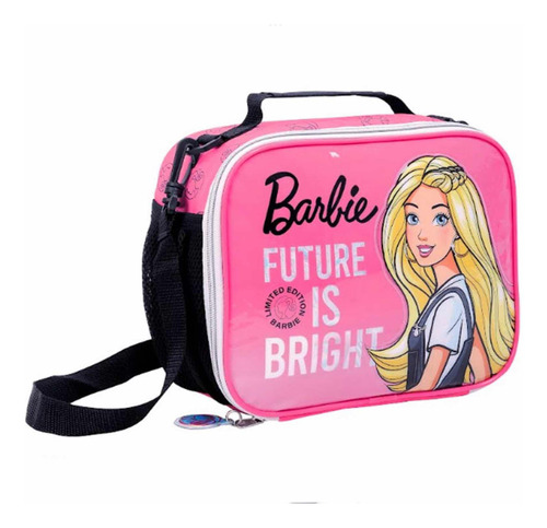 Lunchera Barbie Negra Future Is Bright Color Violeta