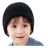 Gorro Bonete Frio Invierno Para Niño Beanie Liso Tejido  