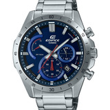 Relógio Casio Edifice Masculino Efr-573d-2avudf Cor Da Correia Prateado Cor Do Bisel Prateado Cor Do Fundo Azul