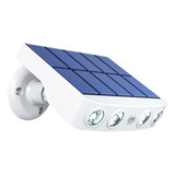 Potente Lámpara Led Solar De Pared Para Jardín, 3 Modos