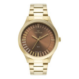 Relógio Technos Feminino Ref: 2036mqe/1m Fashion Dourado