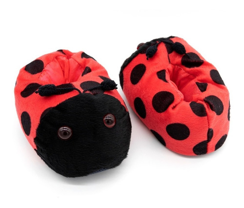 Pantufa Infantil Joaninha Sapatinho Menina Super Conforto