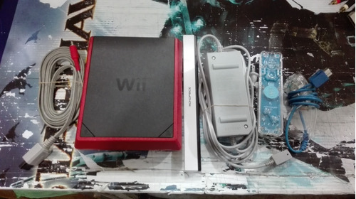 Mini Wii Color Roja Completa Funcionando Perfectamente,anima