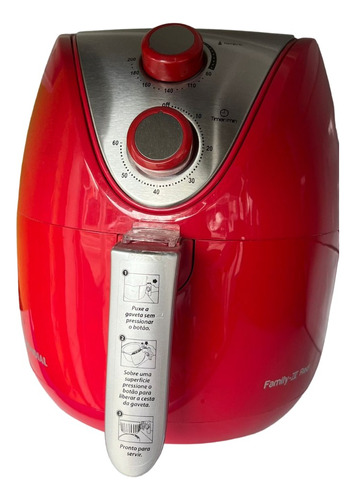 Fritadeira Air Fryer Mondial 3,5l Vermelha 