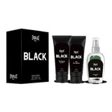 Kit Everlast Black (splash + P Barba + Shampoo) Sem Celofane