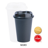 20 Vasos Reusables Tipo Star Para Bebida Caliente Mini 12 Oz Color Negro