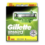 Repuestos De Afeitar Con Aloe Gillette Mach3 Sensitive 8 Und