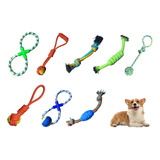 Kit 4 Brinquedo Corda Resistente Forte Pet Interativo Cão 
