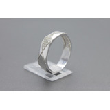 |4411| Anel Em Ouro Branco 18k Com Brilhantes