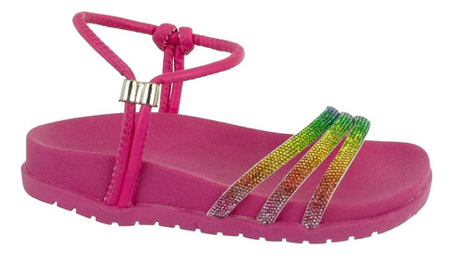 Sandália Papete Infantil Feminina Birken Strass Menina