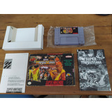 Wwf Super Wrestlemania Snes C/ Caixa E Manual Original Usado