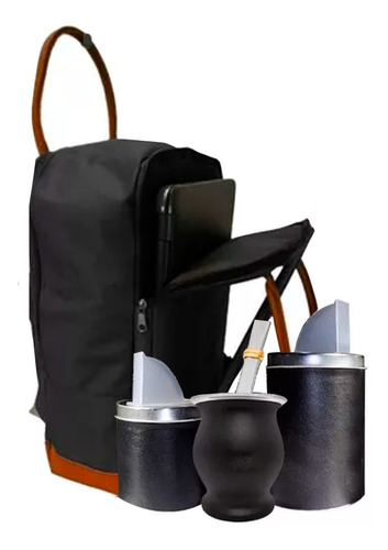 Equipo Mate Mochila Matera Set Porta Notebook Apto Stanley