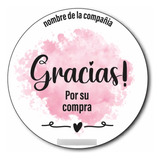 Stickers Gracias Por Tu Compra Personalizados 500 Unidades