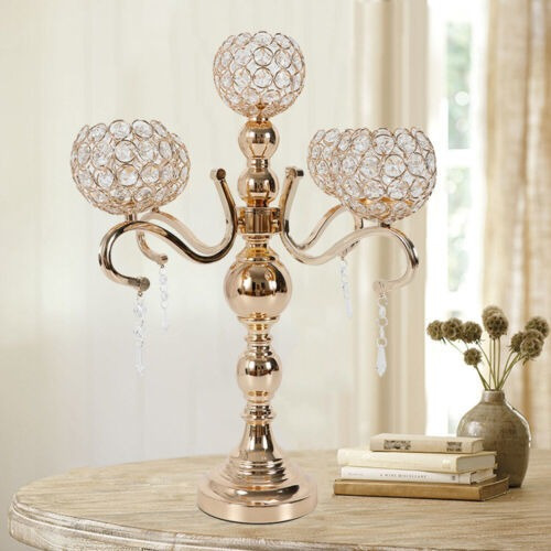 Crystal Candelabra 5 Arm Crystal Candle Holders Classic  Lvv