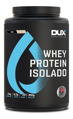 Suplemento Em  Pó Dux Nutrition  Whey Protein Isolado Proteína Sabor  Coco Em Pote De 900g