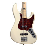 Contra Baixo Tagima Tjb4-s 4 Cordas Jazz Bass Owh Cor Olympic White Orientação Da Mão Destro