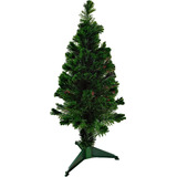 Arbol Navidad Fibra Optica Luz Led Multidestellos 1,20m