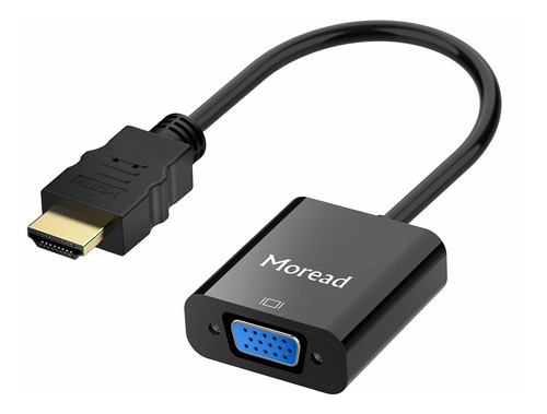 Moread Adaptador Hdmi A Vga Chapado En Oro Hdmi A Vga (macho