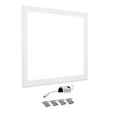 Kit 2 Plafon Led 48w Quadrado Embutir 62x62 Branco Frio Slim