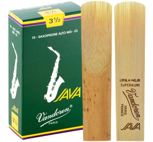 10 Palheta Sax Alto Vandoren Java N 3,5 Original