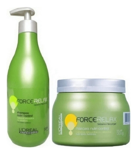 Loreal Force Relax Kit Sh Nutri-control 500ml + 500 Mascara