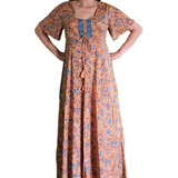 Vestido Largo Importado Folk Bohemio Nueva Temporada Verano