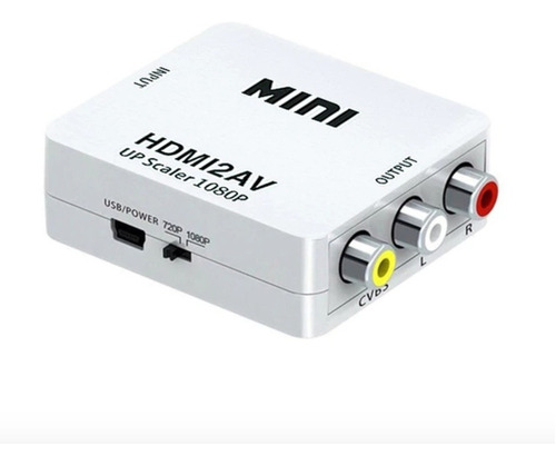 Adaptador Conversor Hdmi A Av Rca Video Analogico