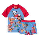 Remera Uv + Sunga Solar Niño Paw Patrol® Personajes Original