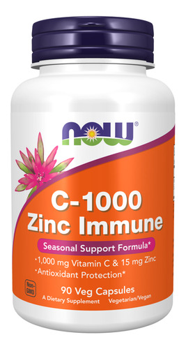 C-1000 Zinc Inmune 90 Caps - Now Foods