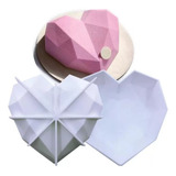 Molde Silicona Corazon Diamante 3d Grande Tortas