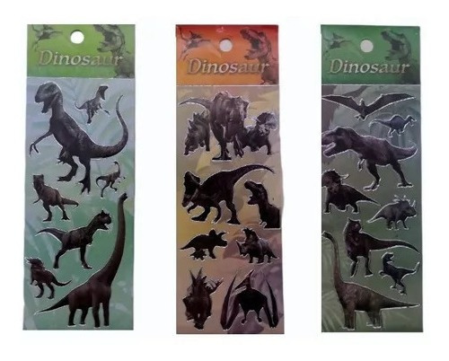 Stickers Pack X40 Planchas Dinosaurios