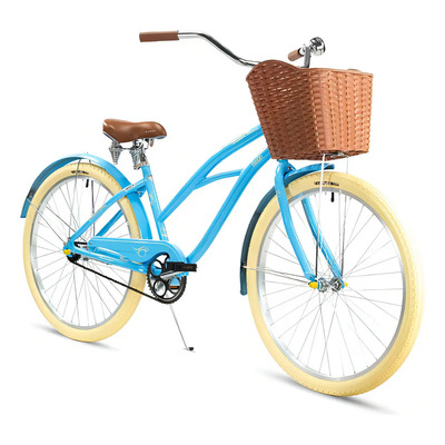 Bicicleta Turbo Clasica R26 Calidad Aluminio Mujer Moderna Color Azul\u002FAqua Tamaño del cuadro M | Meses sin interés