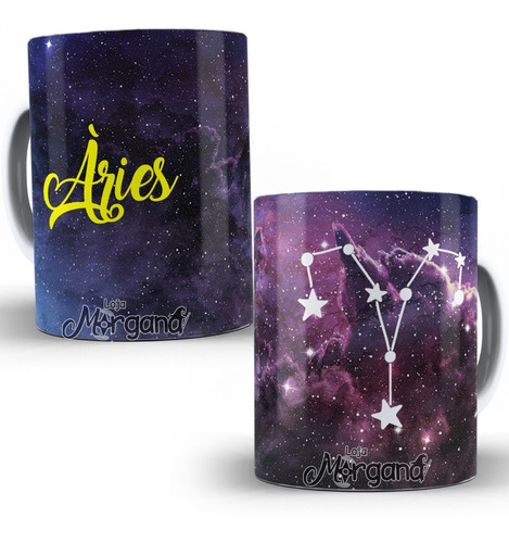 Caneca Personalizada Signo Áries Universo Xícara  Ariana