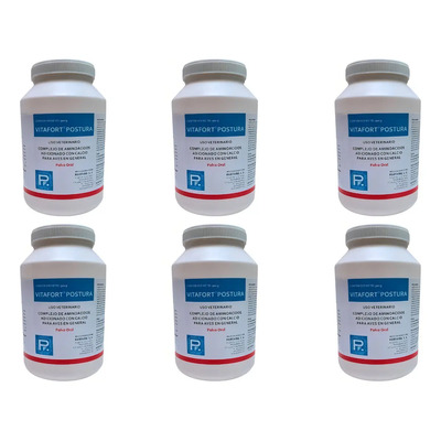 Pack 6 Vitafort Postura 500 Gr Vitaminas Para Aves | Envío gratis