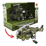 Helicóptero De Brinquedo Com Som Luz Operação Resgate Verde
