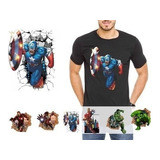Vectores Plantillas Para Camiseta Y Pared Super Heroes