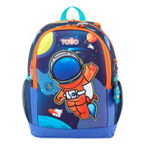 Morral Totto Para Niño Cohety  Talla M Color Azul Diseño De La Tela Liso