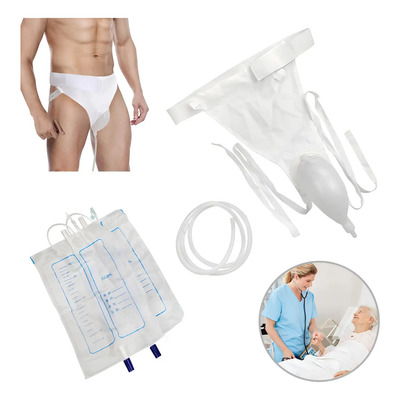 Bolsa De Orina Masculina Reutilizable Orinal Con Catéter